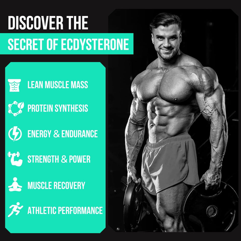 Thalacy athlete lifting weights during training with Beta Ecdysterone.