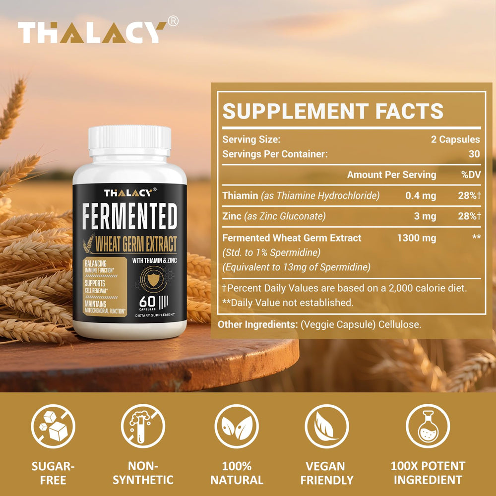 Fermented wheat germ extract ingredient close-up highlighting potency