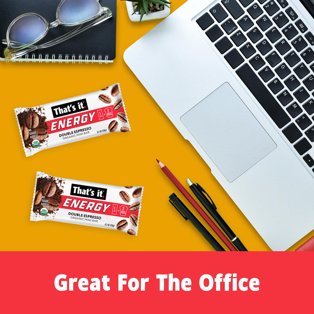 That's it bold espresso flavor visible in a bite-sized bar for coffee lovers.