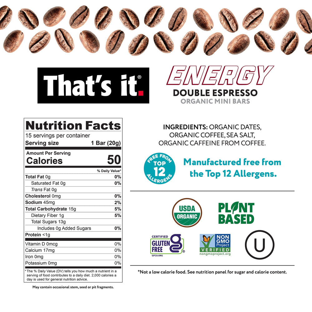 That's it packaging closeup showing no added sugar and simple ingredients.