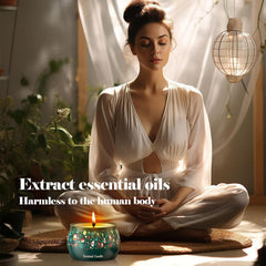 THAUSDAS Aromatherapy Christmas Candle close-up aroma highlights fragrance notes