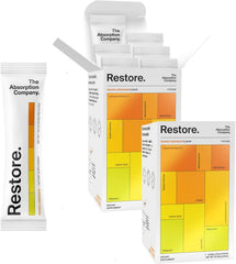 The Absorption Company electrolyte packets pour into water for refreshing post-workout hydration