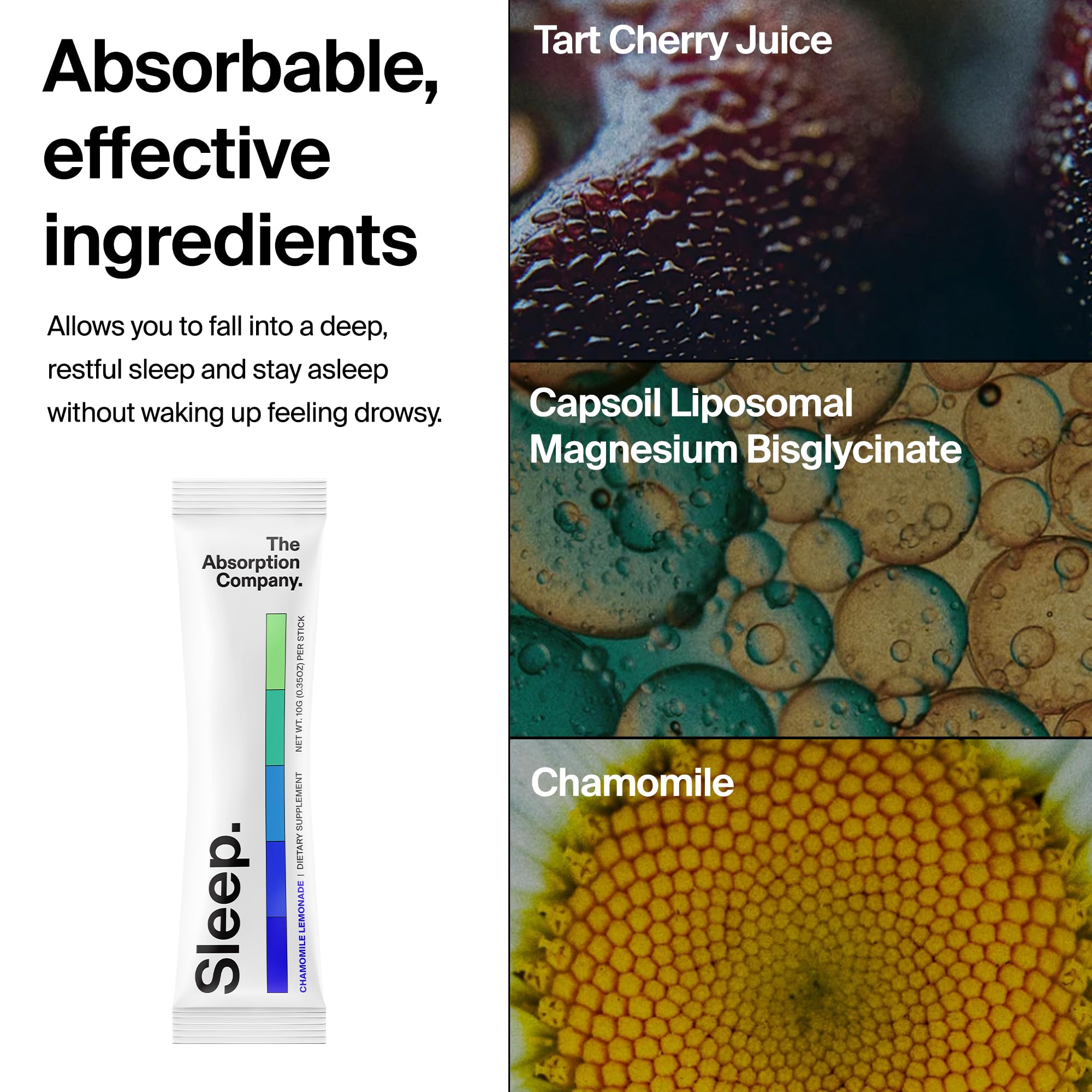 The Absorption Company Liposomal Saffron Sleep Aid image highlights premium delivery.