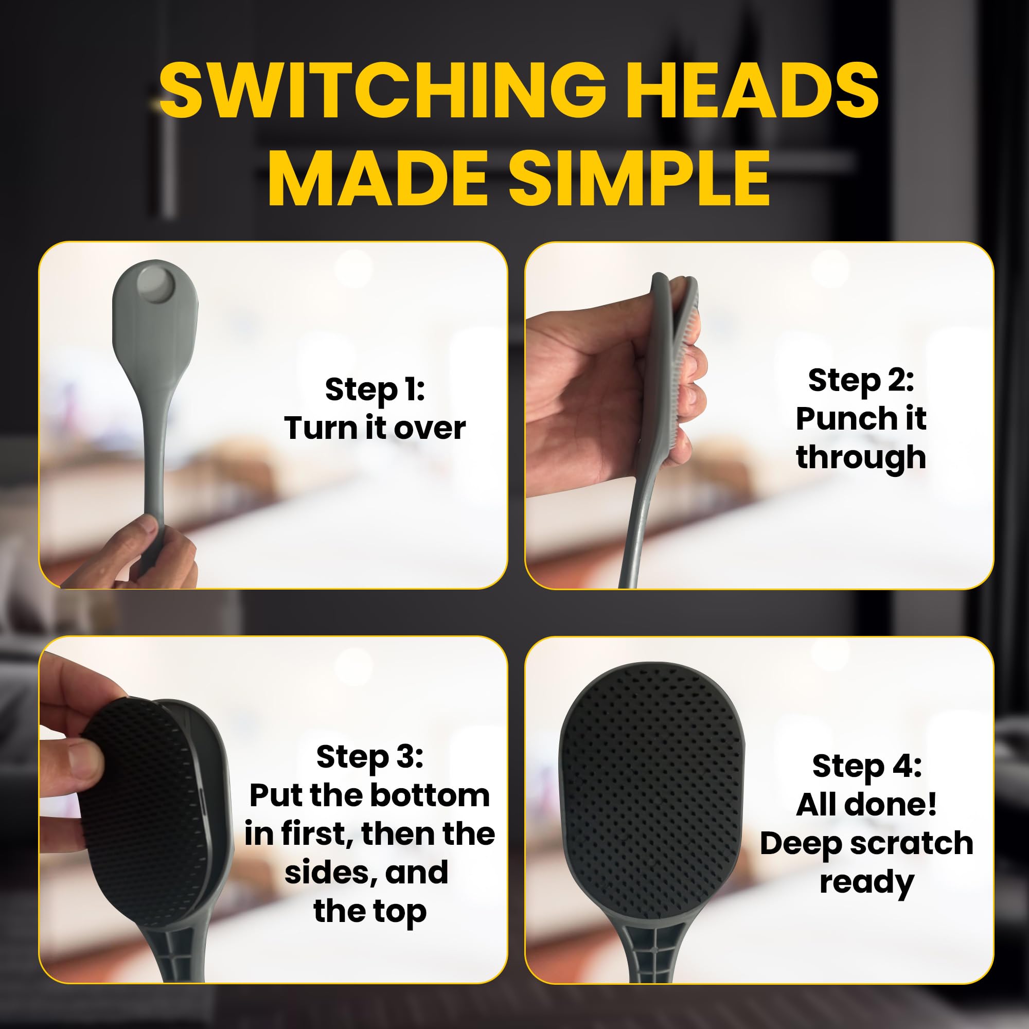 The Body Scratcher compact-storage design is travel-ready and space-saving.