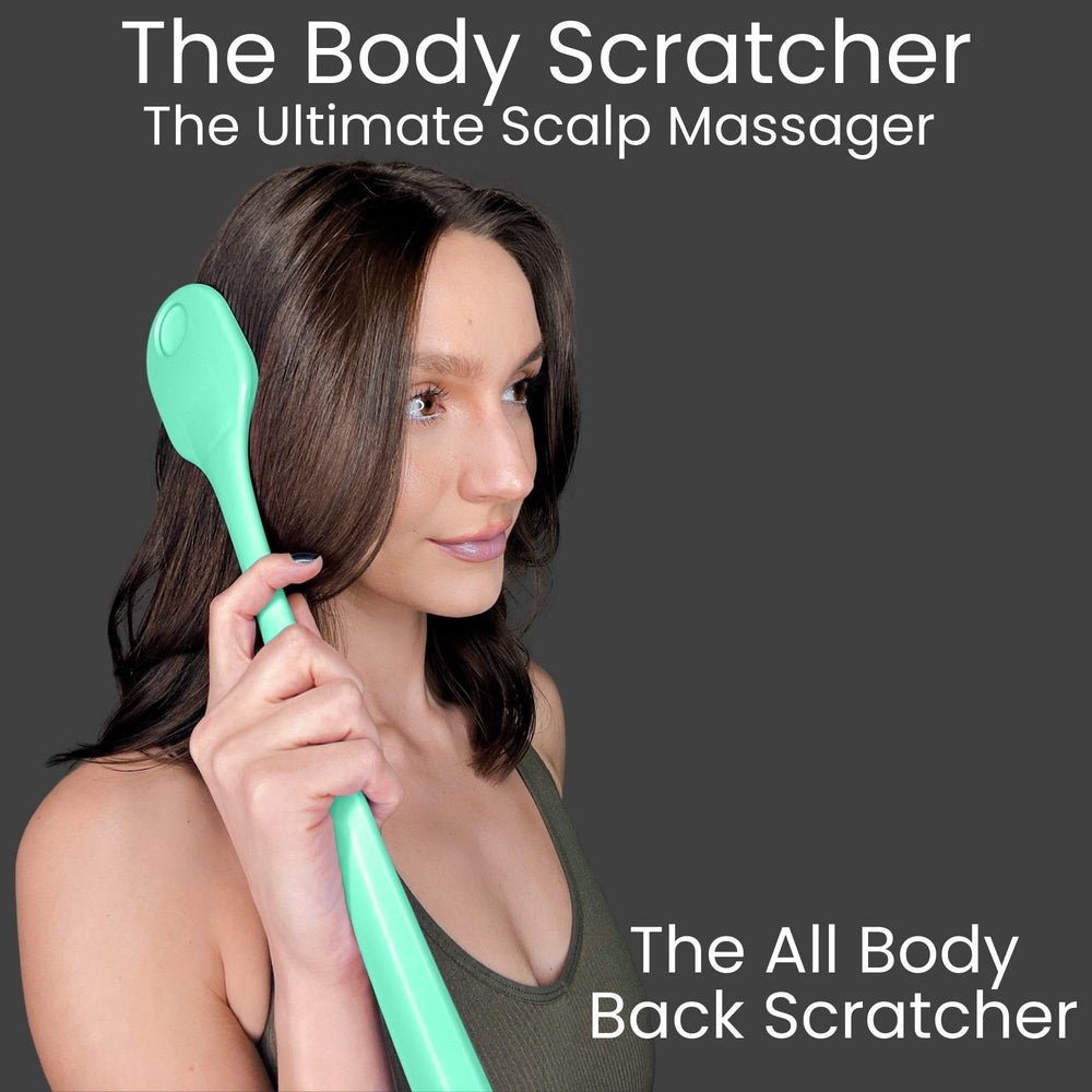 The Body Scratcher ergonomic long-handle design for easy reach