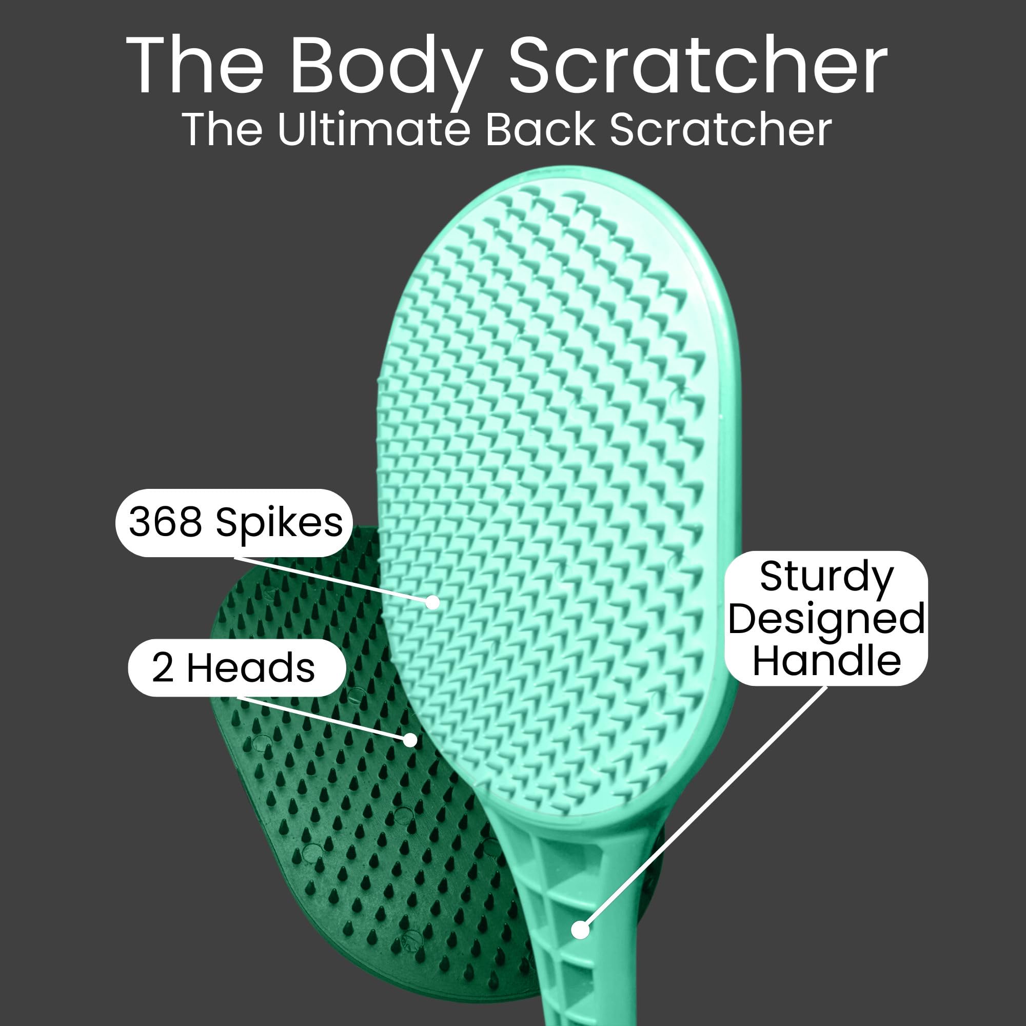 The Body Scratcher scalp massager head for gentle scalp relief