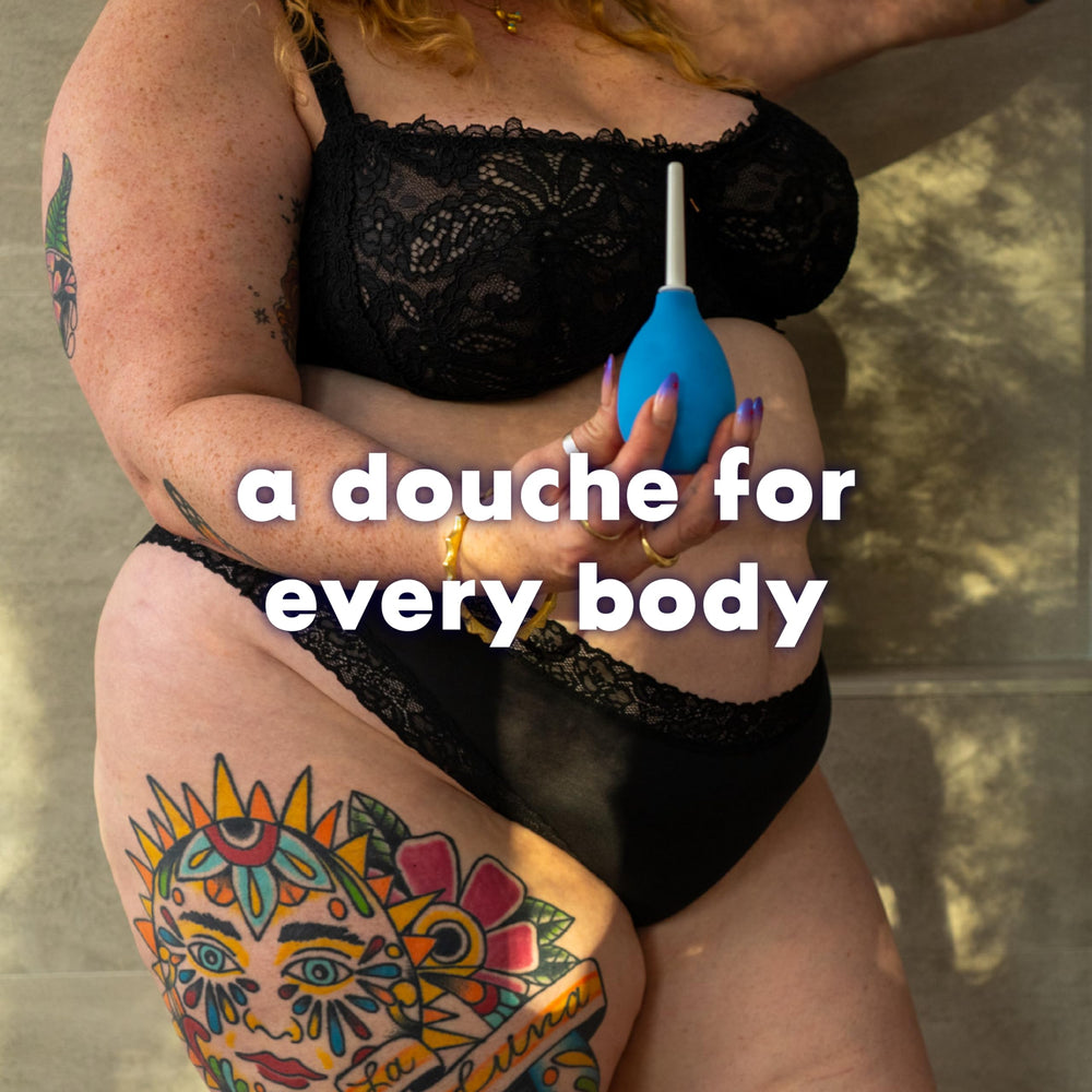 The Bottom's Digest easy-dry design helps air-dry after cleansing sessions.
