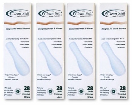 The Clean Seat unscented pad with improved top layer for dry comfort.