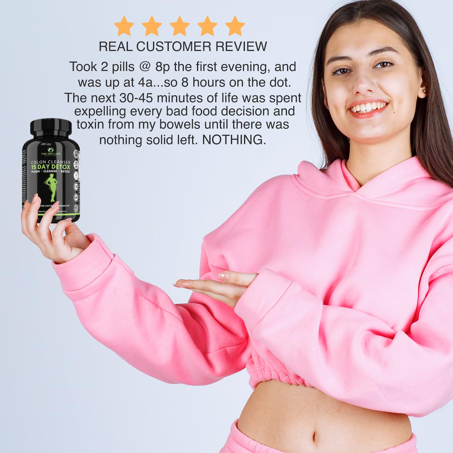 Aloe vera and MCT oil in The Enclare detox capsules for gut comfort