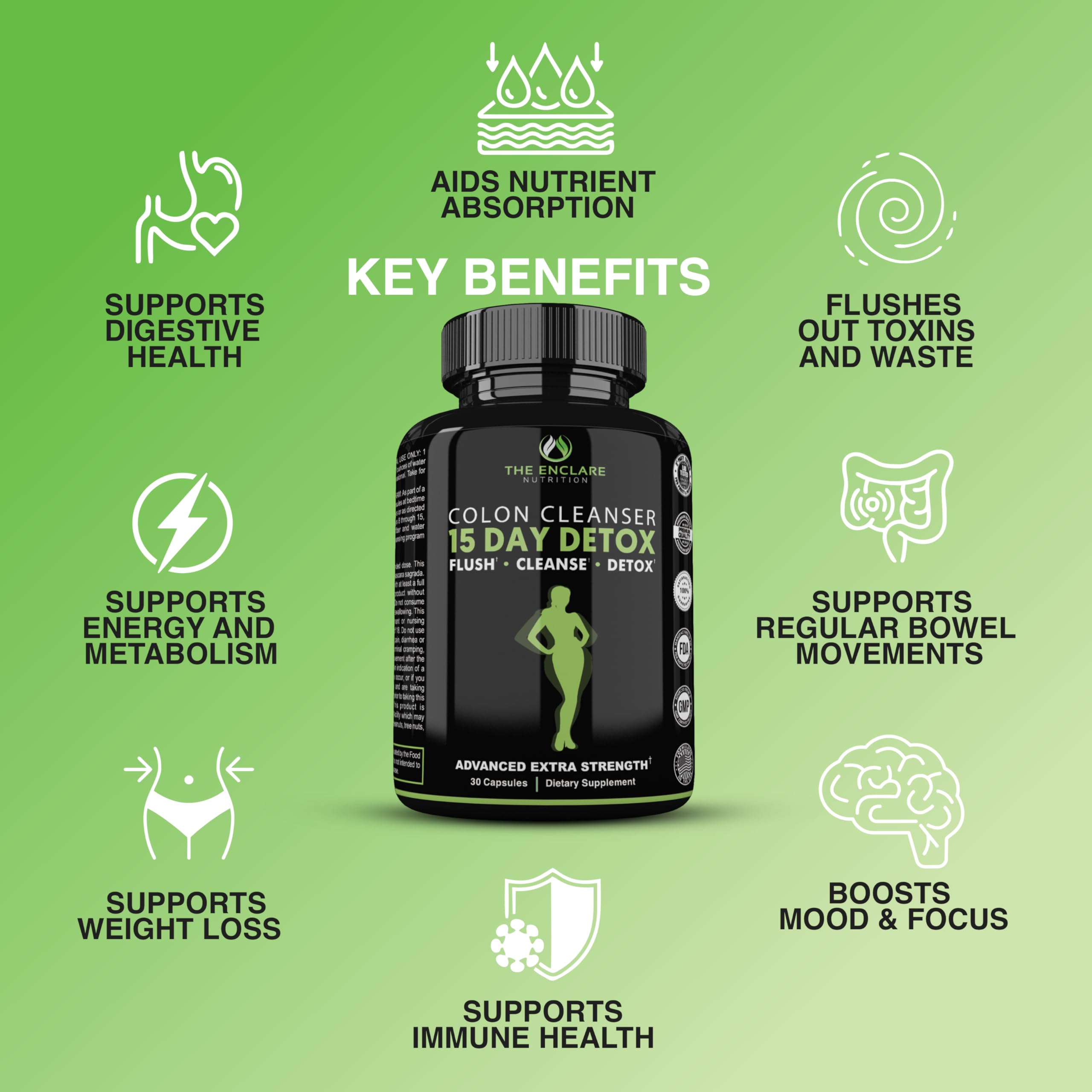 Made in USA facility ensures quality for The Enclare Colon Cleanse