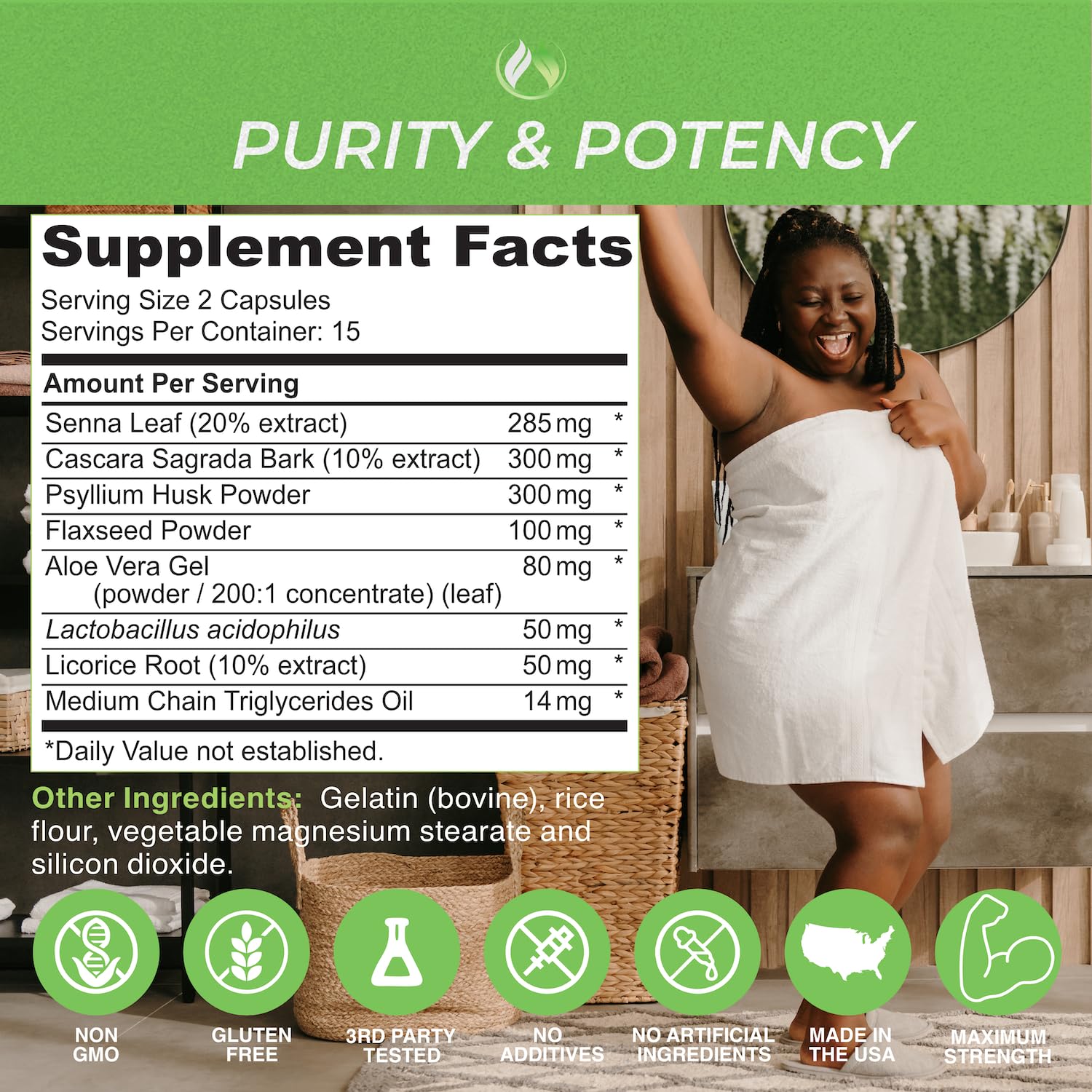 Third-party testing validates purity in The Enclare Nutrition detox capsules