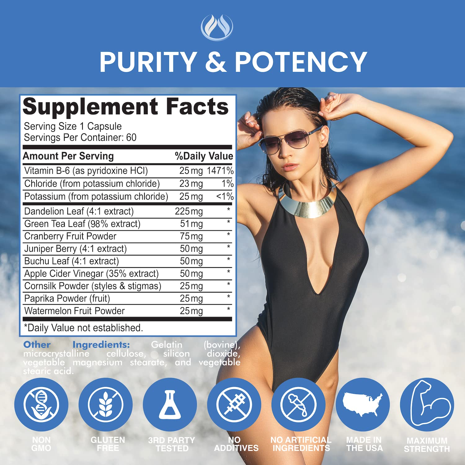 Apple cider vinegar ingredient noted in Watershed formula.