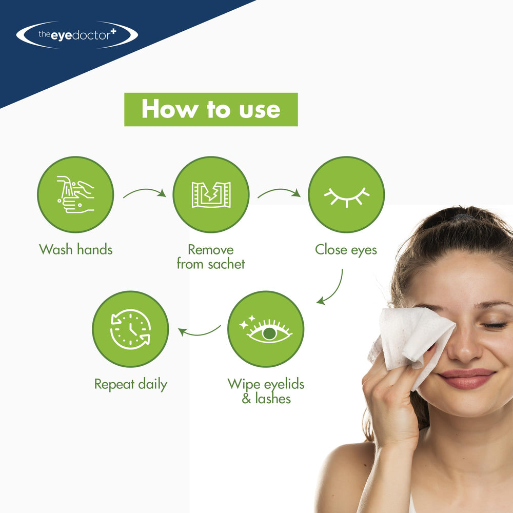 The Eye Doctor Tea Tree Eyelid Wipes for makeup removal around lashes