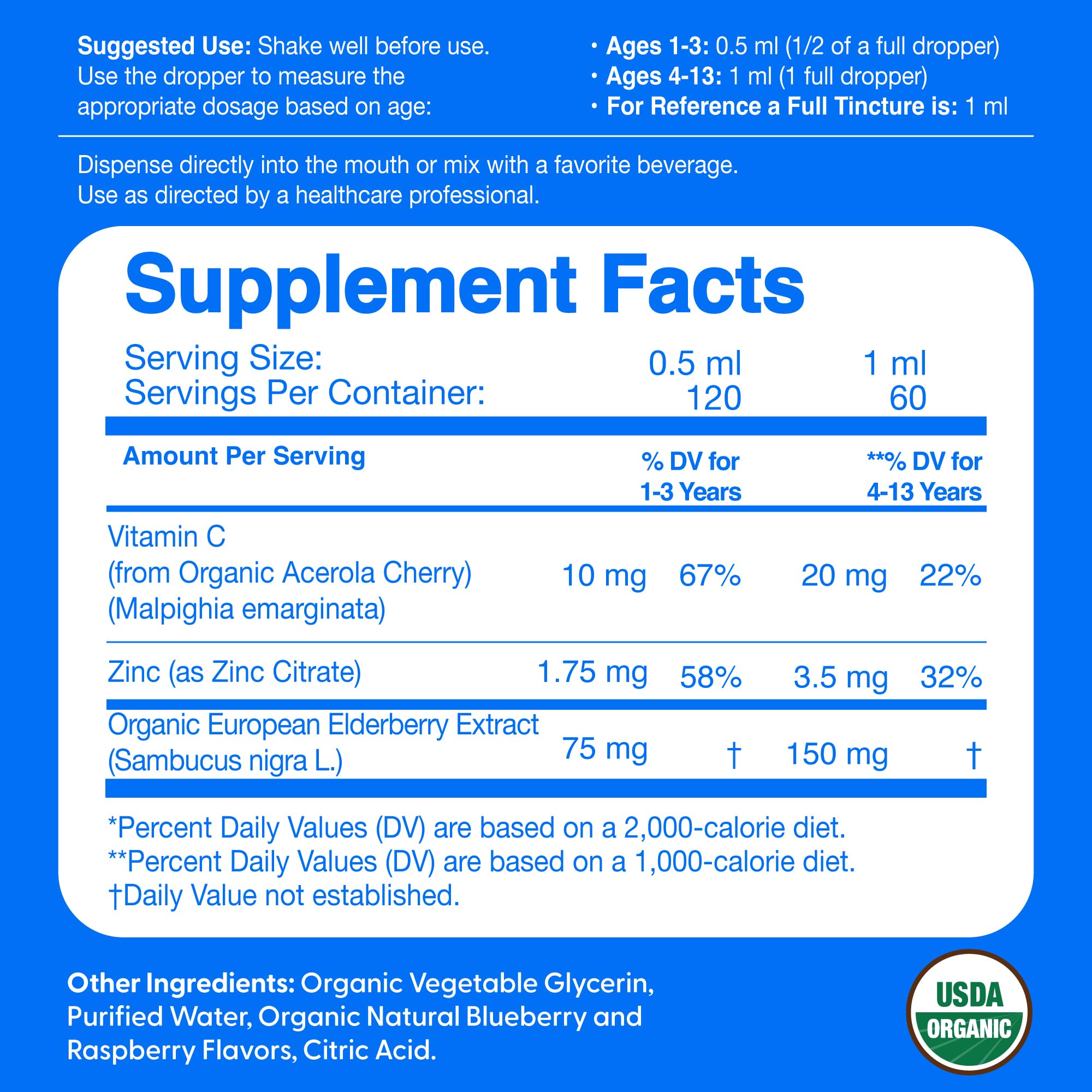 The Feel Great Vitamin Company elderberry kids drops dropper dispensing liquid for easy dosing