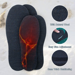 The Felt Store wool insoles provide extra warmth and cushioning during cold commutes.