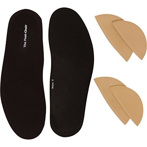 The Foot Chair arch-height pads offer customizable arch support for all-day comfort.