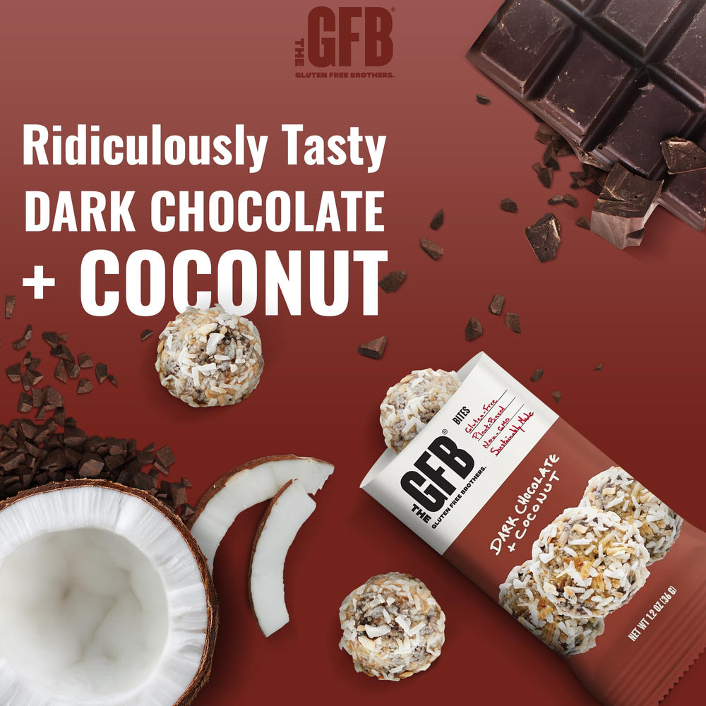 The GFB bites in gym bag, a portable vegan snack between workouts.