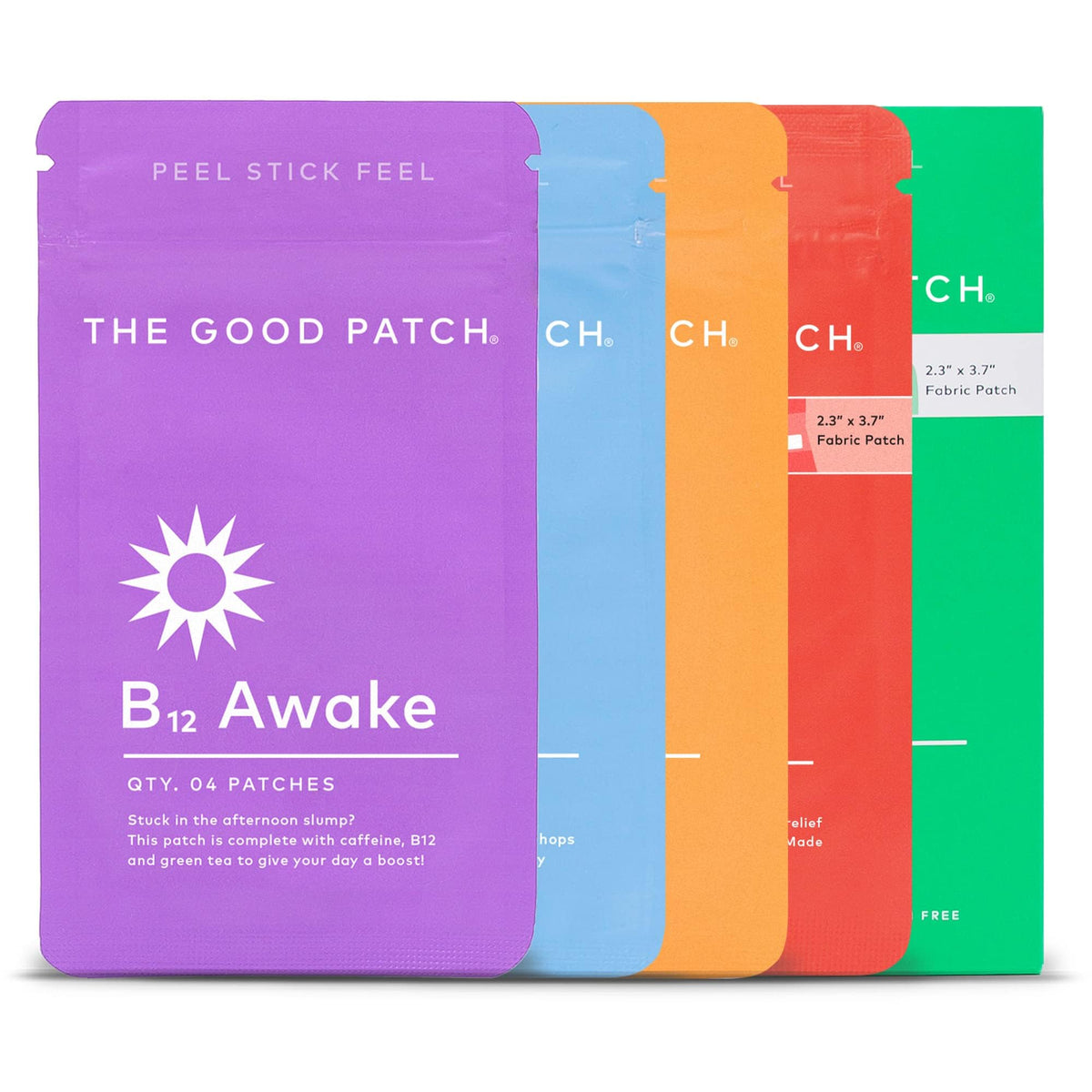 The Good Patch B12 Awake patches provide an energy boost and focus.