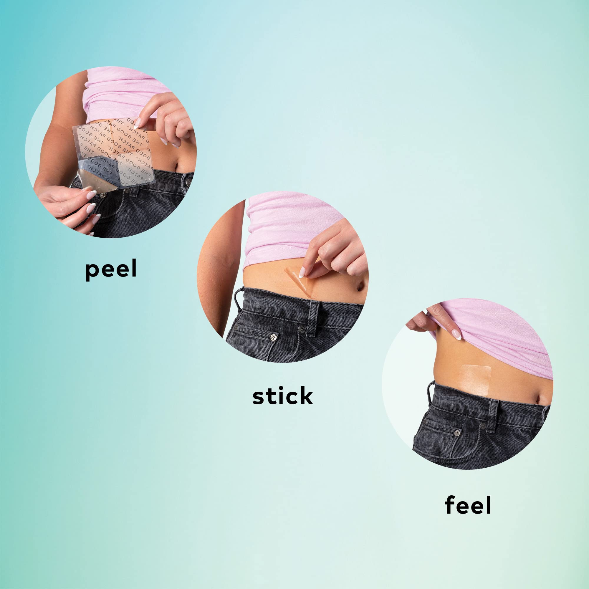 The Good Patch discreet wear demonstrates seamless daily use.