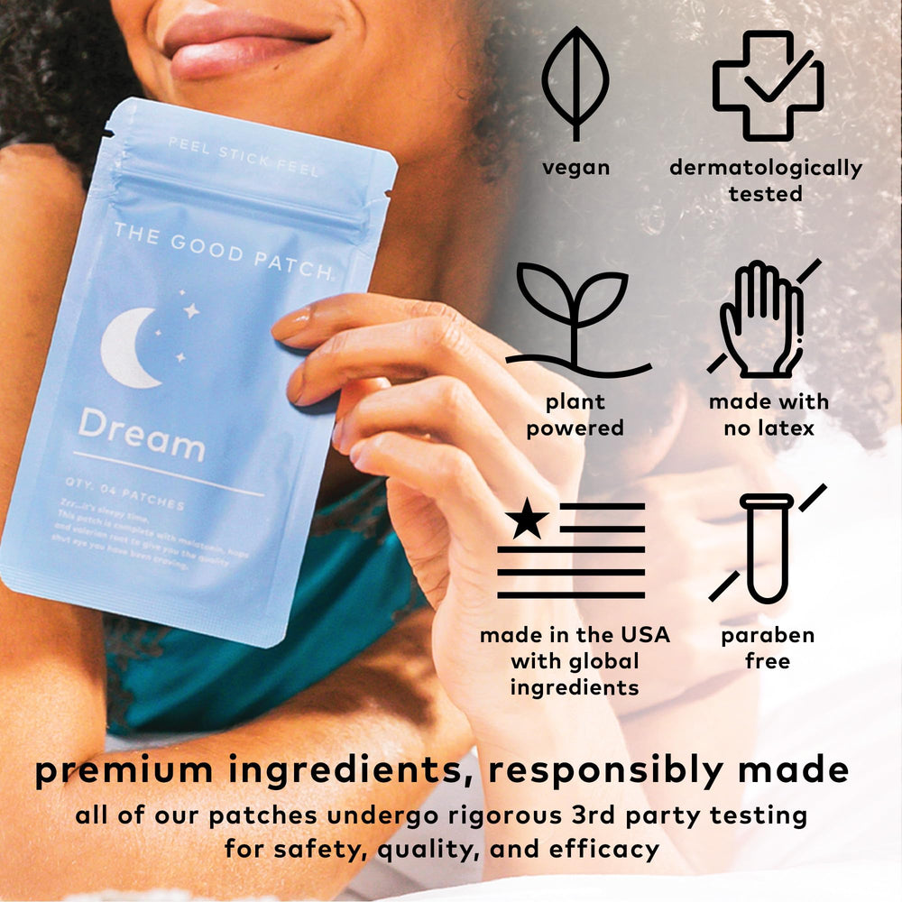 Packaging shows 16 patches for extended nighttime routine.