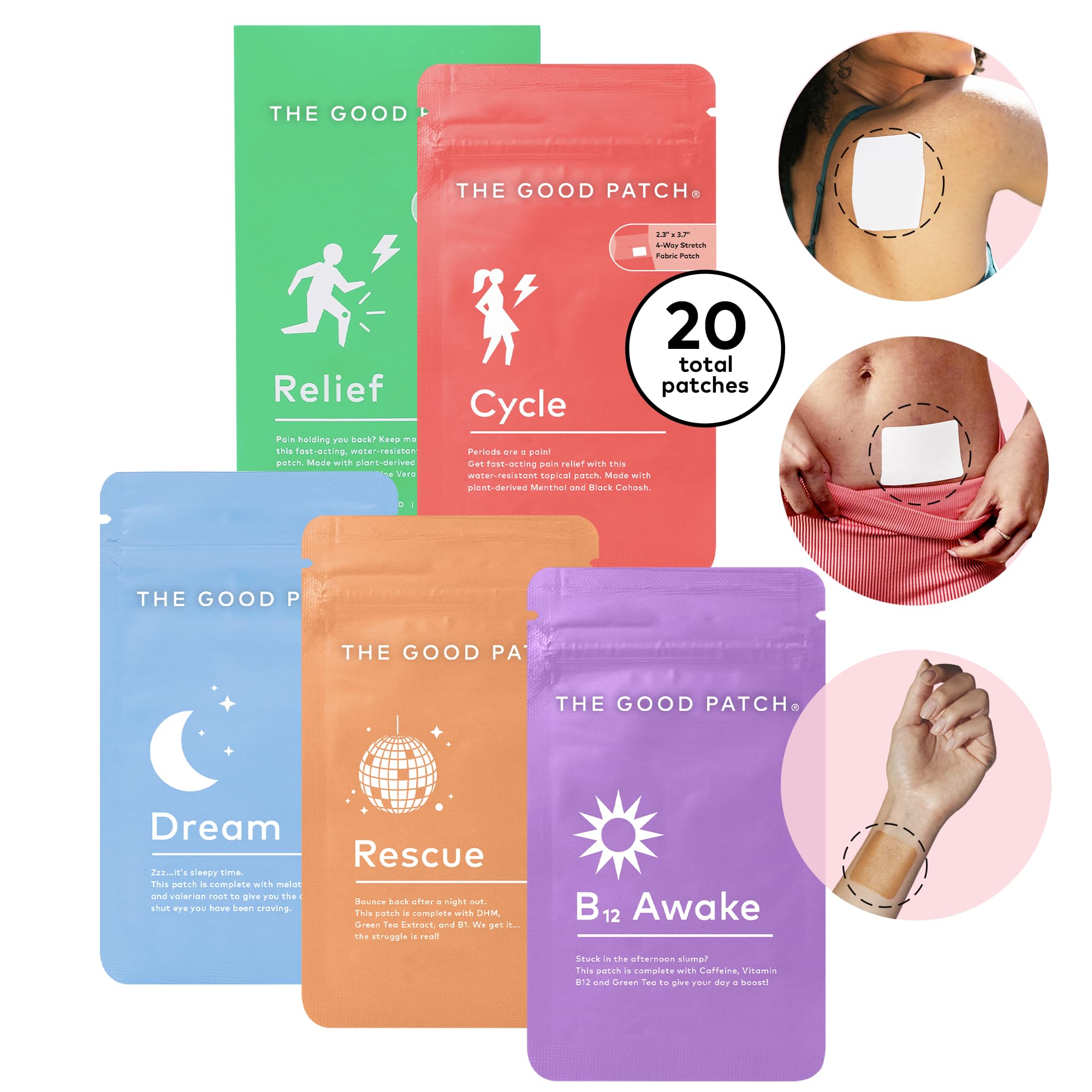 The Good Patch Dream patches offer a restful night and relaxation.