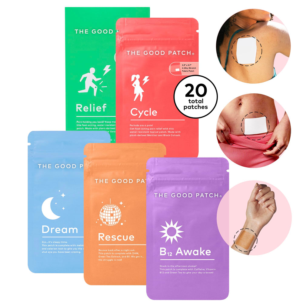 The Good Patch Dream patches offer a restful night and relaxation.