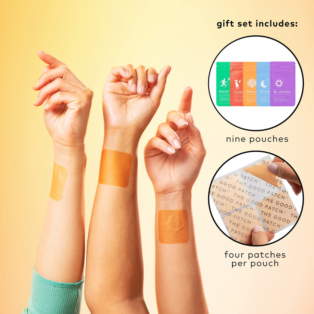 The Good Patch Relief patches deliver cooling and soothing relief.