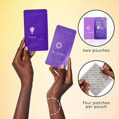 The Good Patch Weekday Hustle Duo B12 Awake patch closeup shows steady energy release.