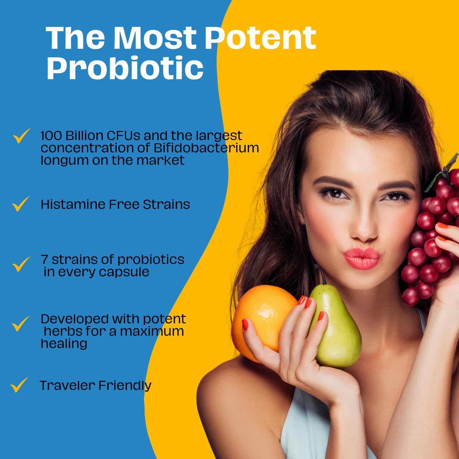 The Gut Institute Bifido Maximus label close-up highlights clean ingredients.