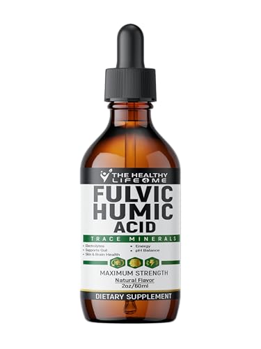 The Healthy Life 4 Me fulvic drops pouring into water, supporting hydration and energy