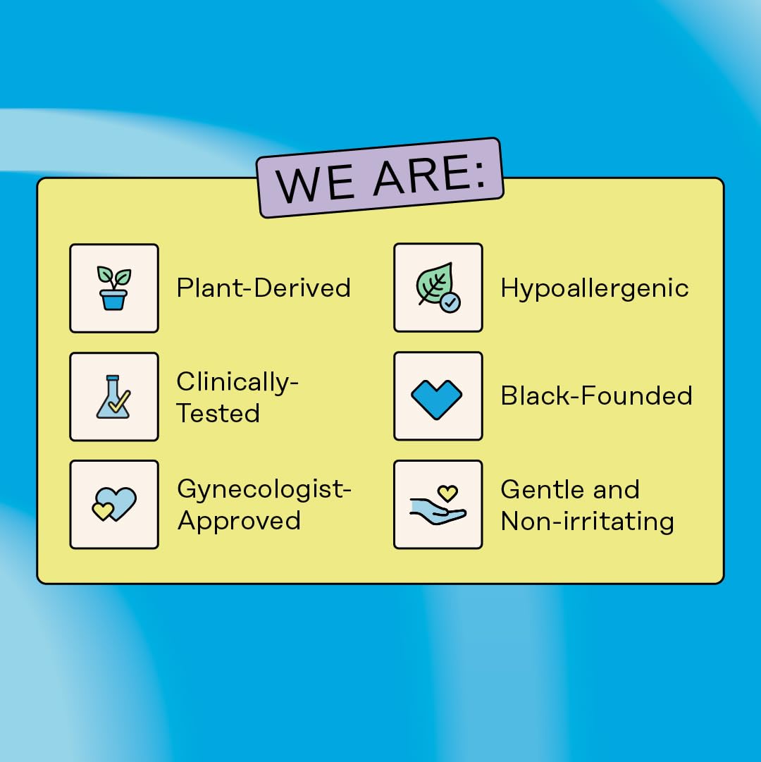 The Honey Pot Anti-Itch Wash label shows dermatologist-tested, hypoallergenic care.