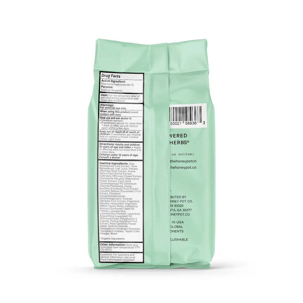 On-the-go case keeps The Honey Pot wipes ready while traveling.