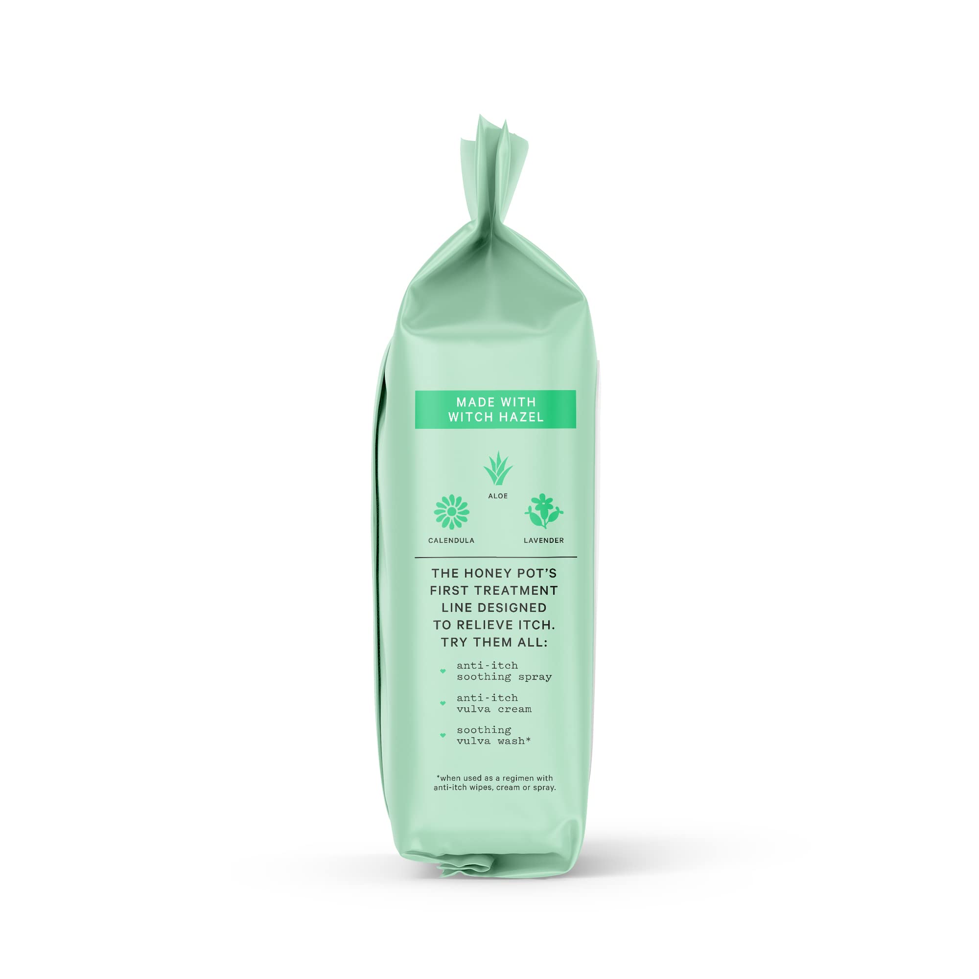 Wipe front to back for targeted relief with The Honey Pot.