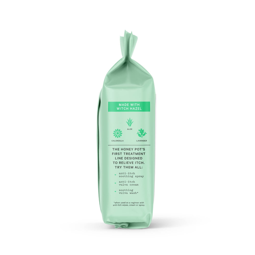 Wipe front to back for targeted relief with The Honey Pot.