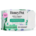 The Honey Pot Company Herbal Infused Panty Liners – Organic Cotton, Essential Oils, Cooling Comfort – 30 Count