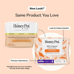 The Honey Pot pad with organic cotton cover offers soft, breathable comfort