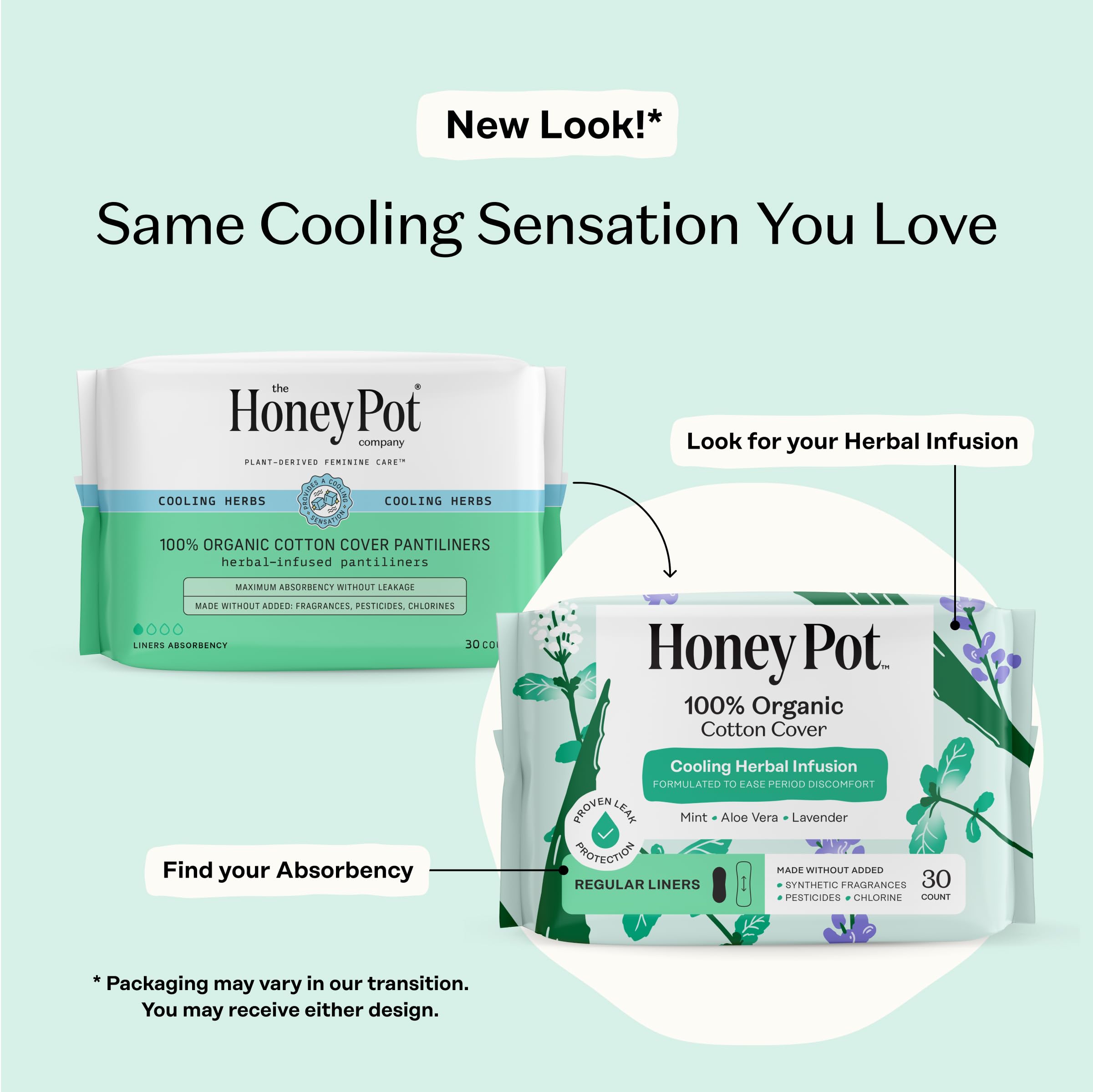 The Honey Pot Company organic cotton cover provides breathable comfort.