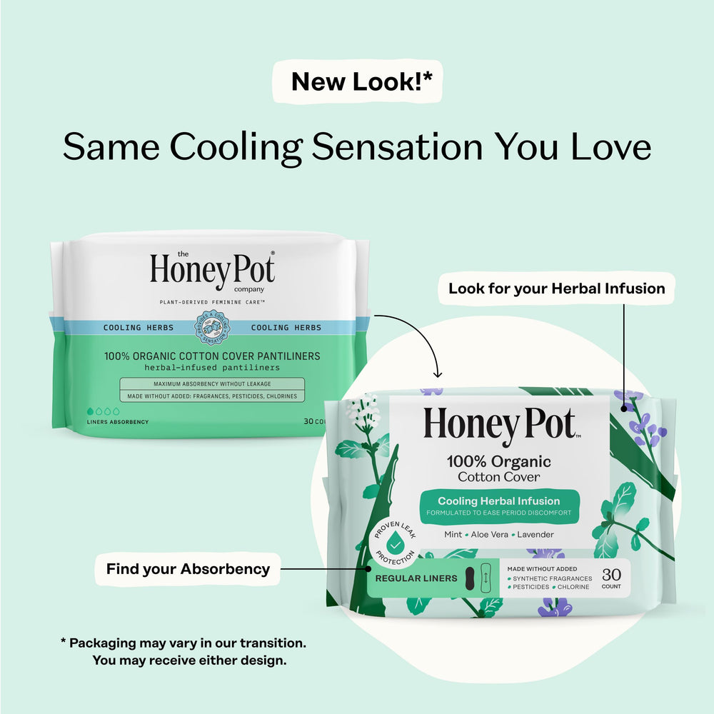 The Honey Pot Company organic cotton cover provides breathable comfort.