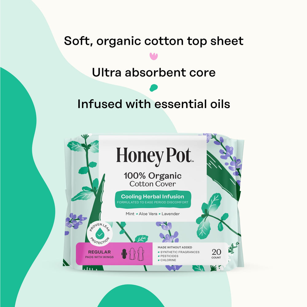 Wood pulp core provides high absorbency for normal days of use.