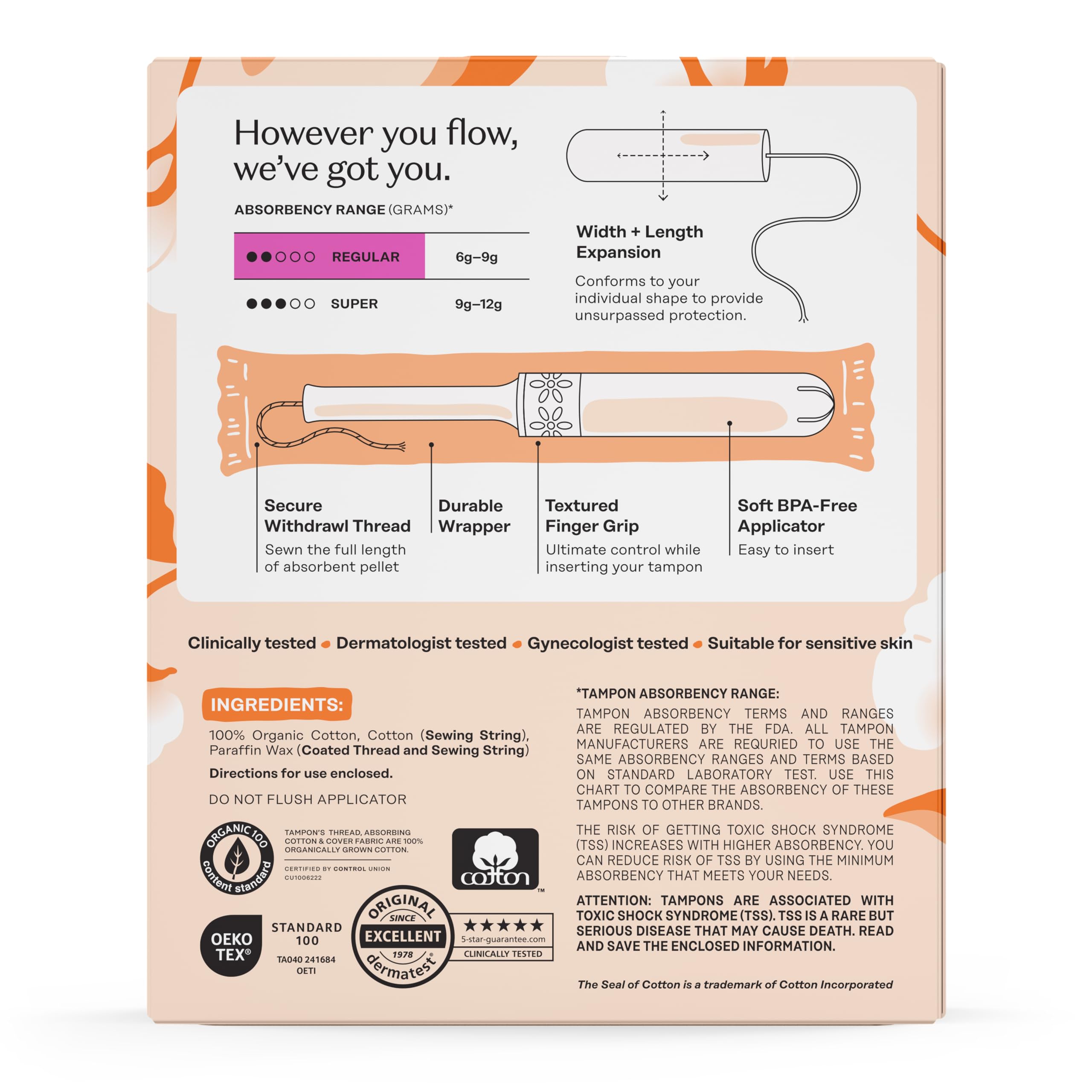The Honey Pot tampon’s cord removal design simplifies disposal and removal.