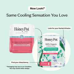 The Honey Pot unfolded pad with wings demonstrates breathable design and absorbent core