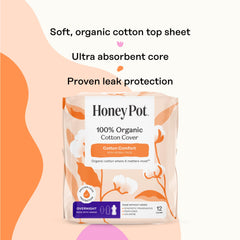 The Honey Pot hypoallergenic pad designed for sensitive skin use.