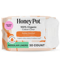 The Honey Pot Company Non-Herbal Panty Liners – Organic Cotton Cover, Ultra-Absorbent Core, 30 ct