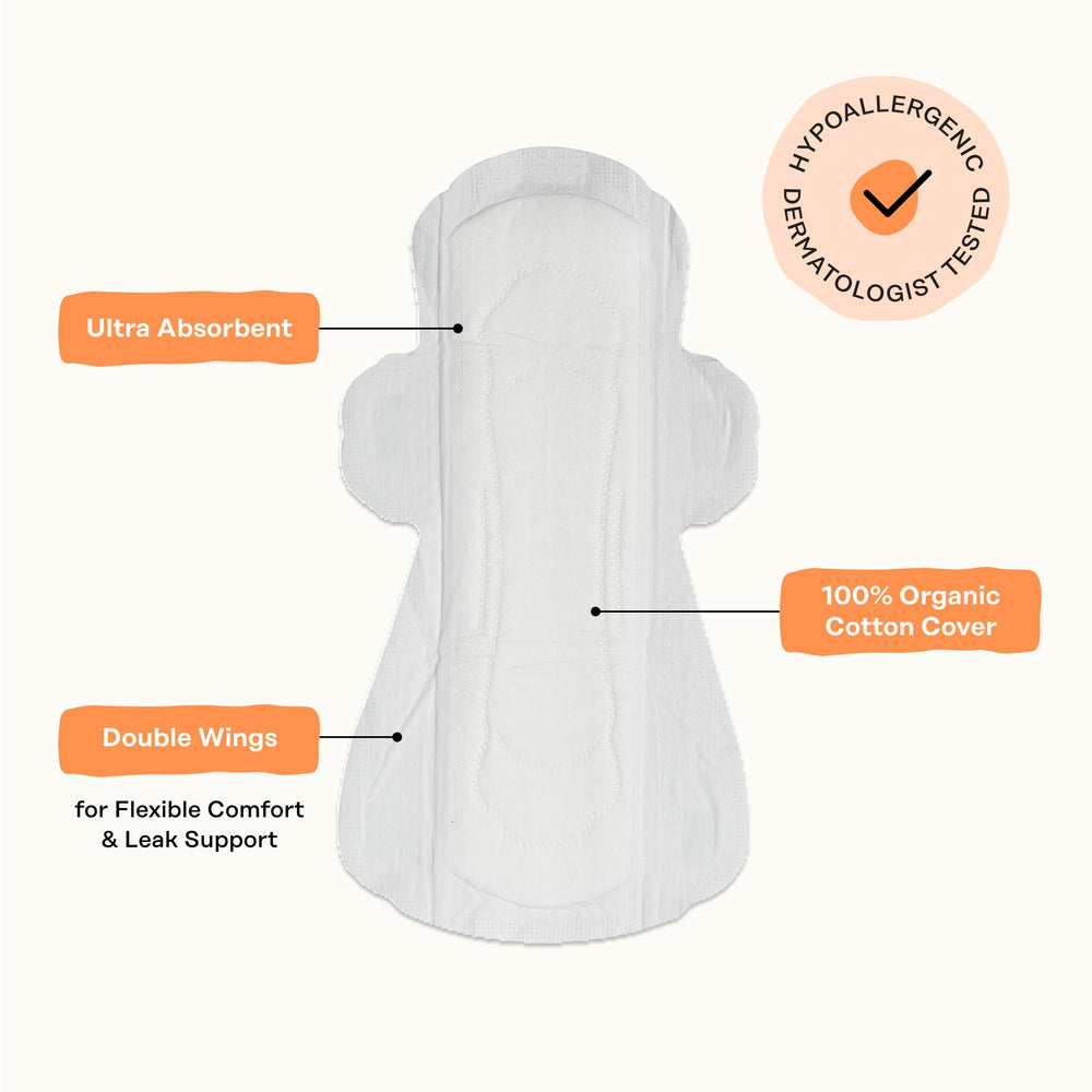 The Honey Pot pad wings visible, designed to stay secure during activity.