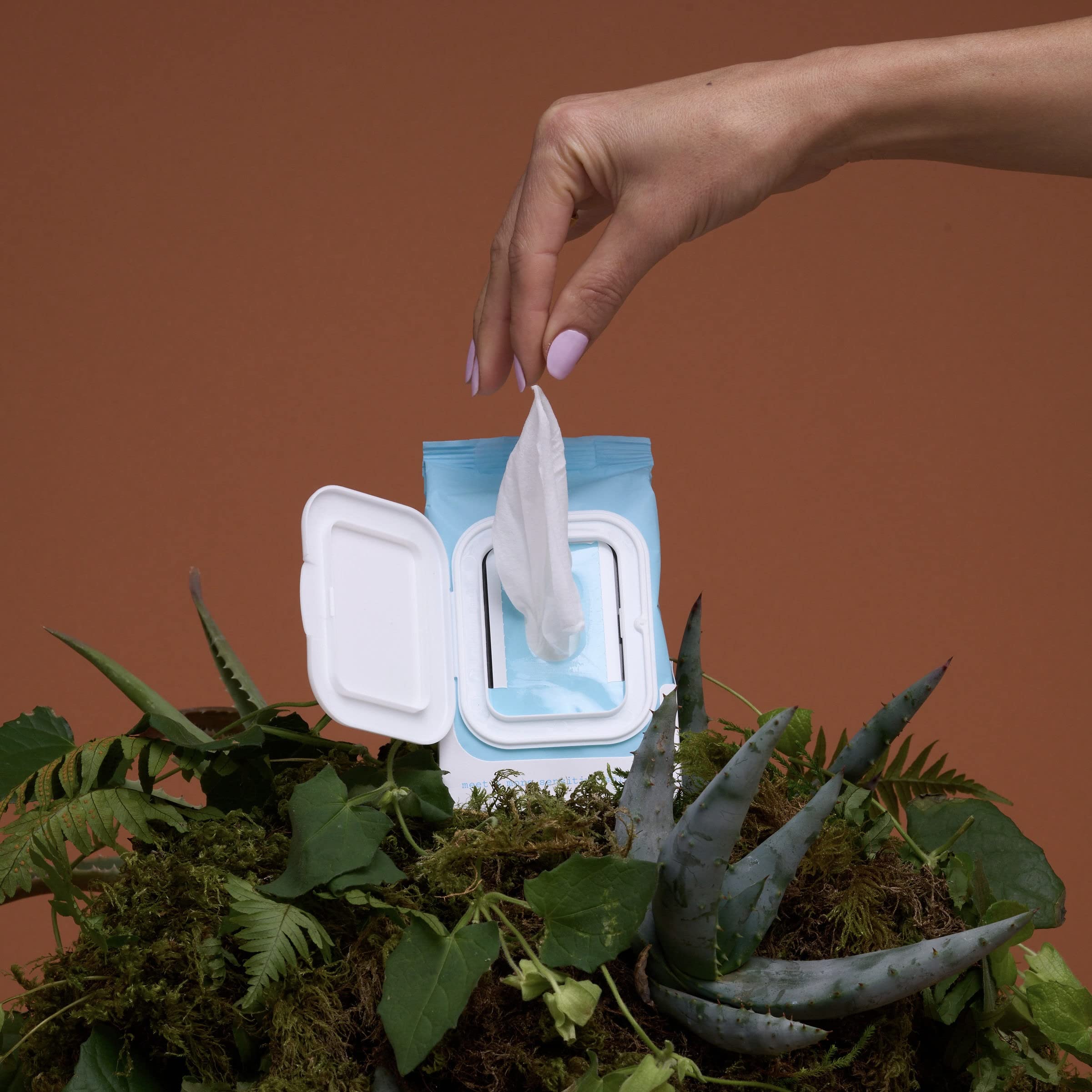 The Honey Pot Sensitive Feminine Wipes suitable for body and face use, versatile daily care.