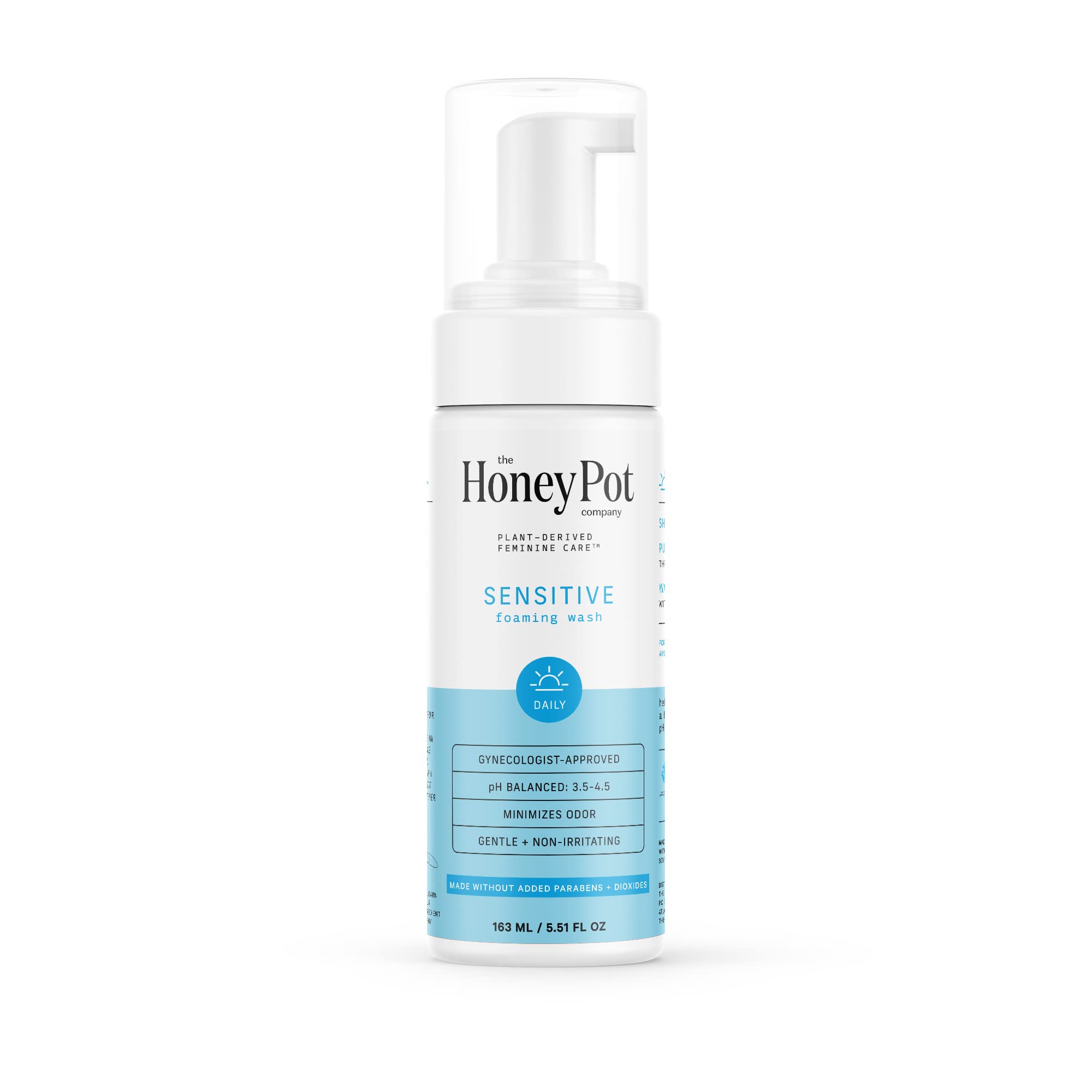 The Honey Pot Sensitive Wash lavender bottle, gentle cleansing for delicate skin.