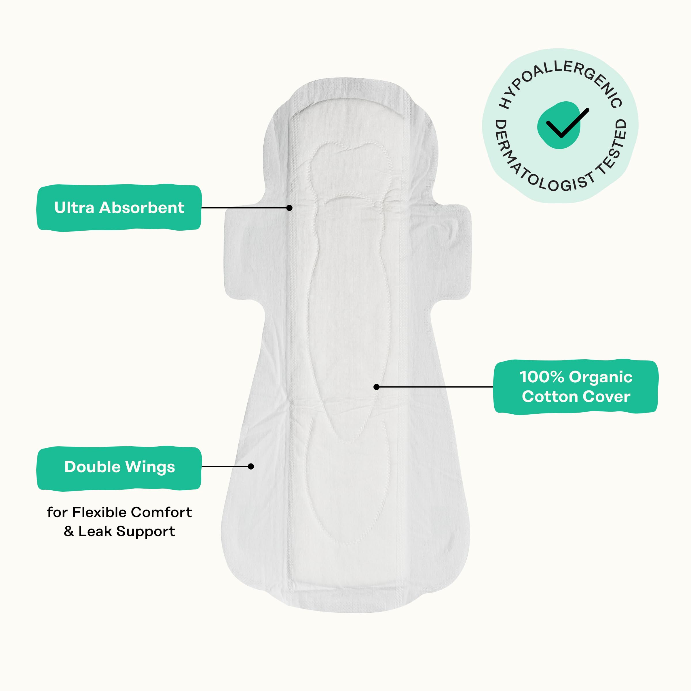 The Honey Pot ultra-absorbent core keeps you secure during recovery