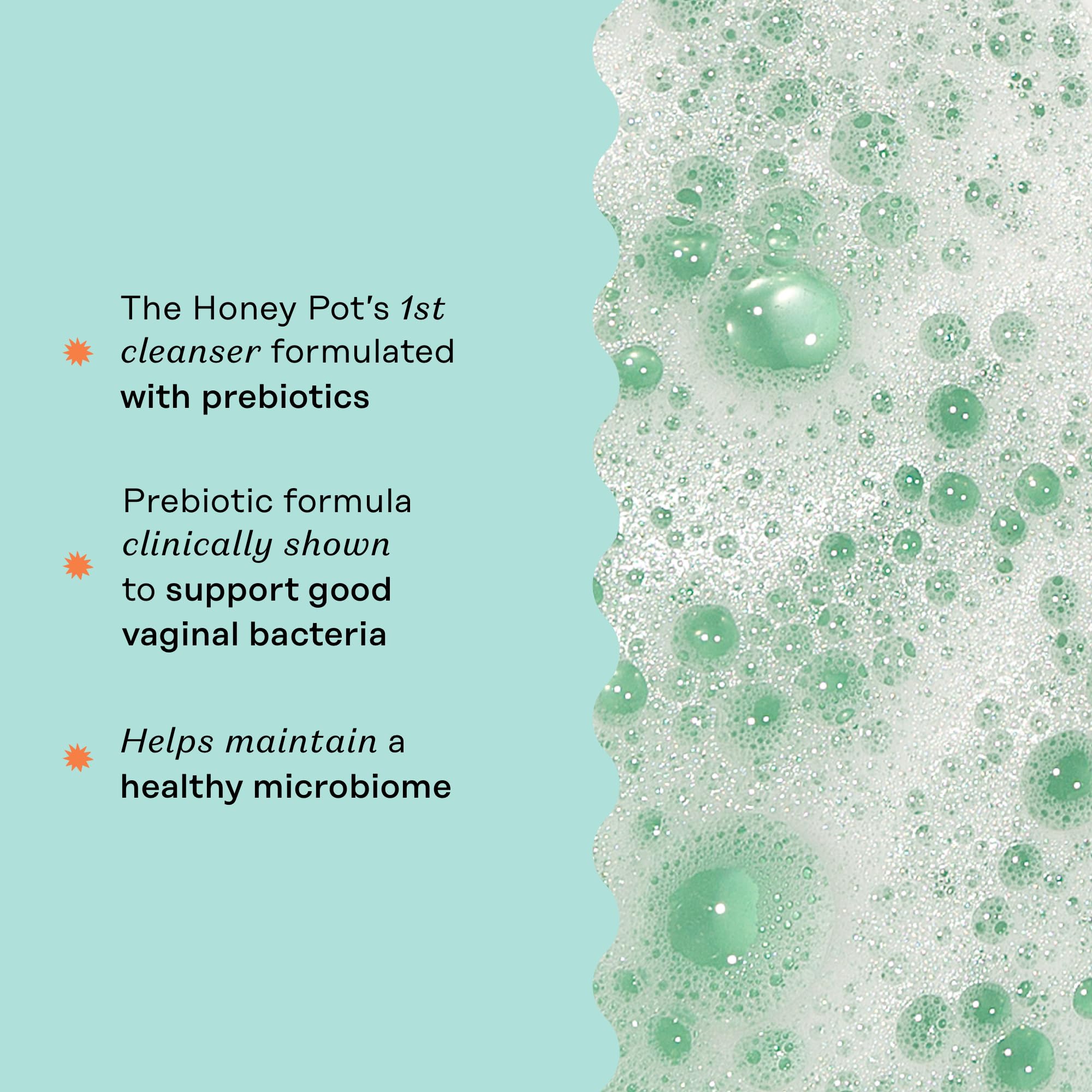 Ingredients label highlights lactobacillus ferment and plant-based components.
