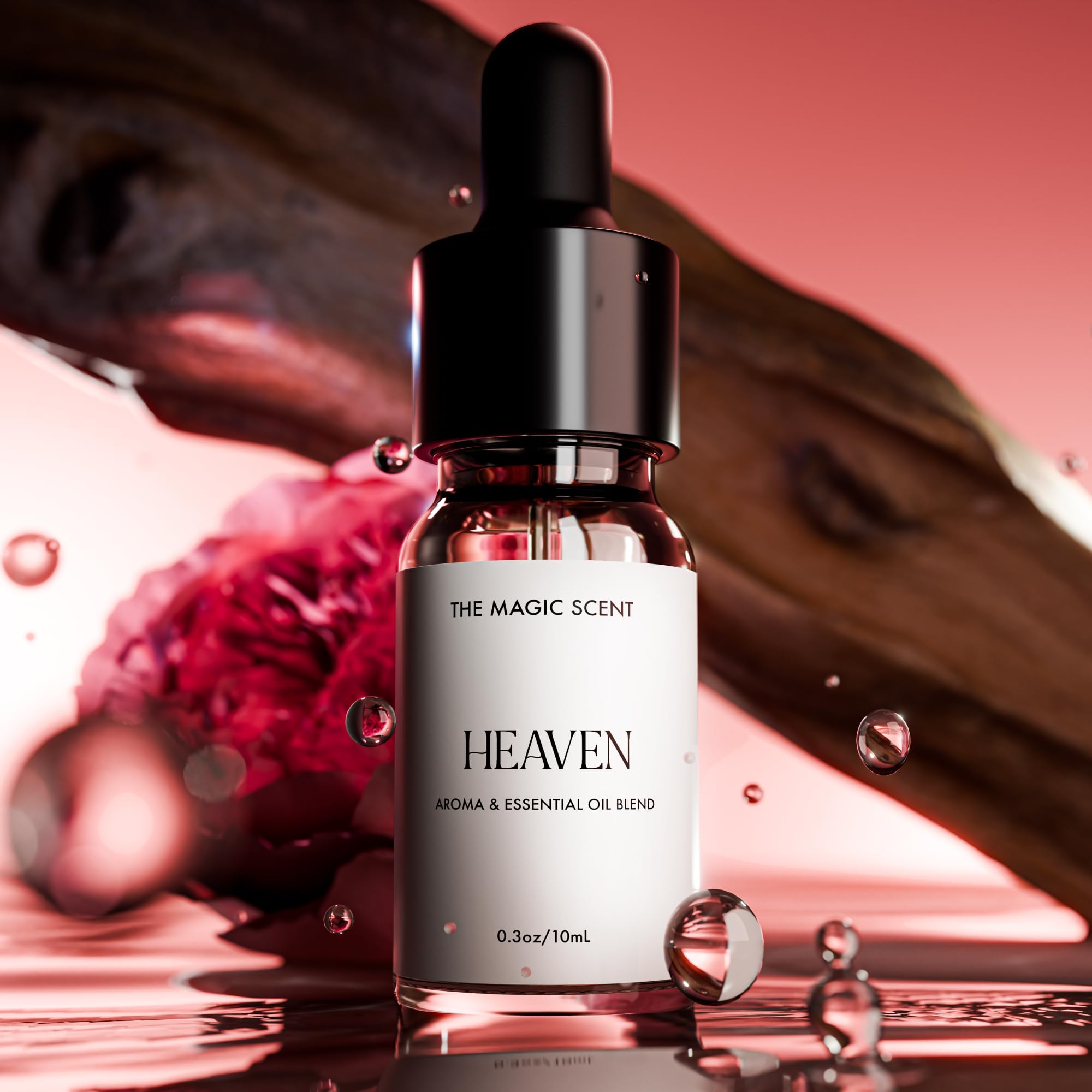 The Magic Scent Heaven vegan certification badge signals cruelty-free formulation.