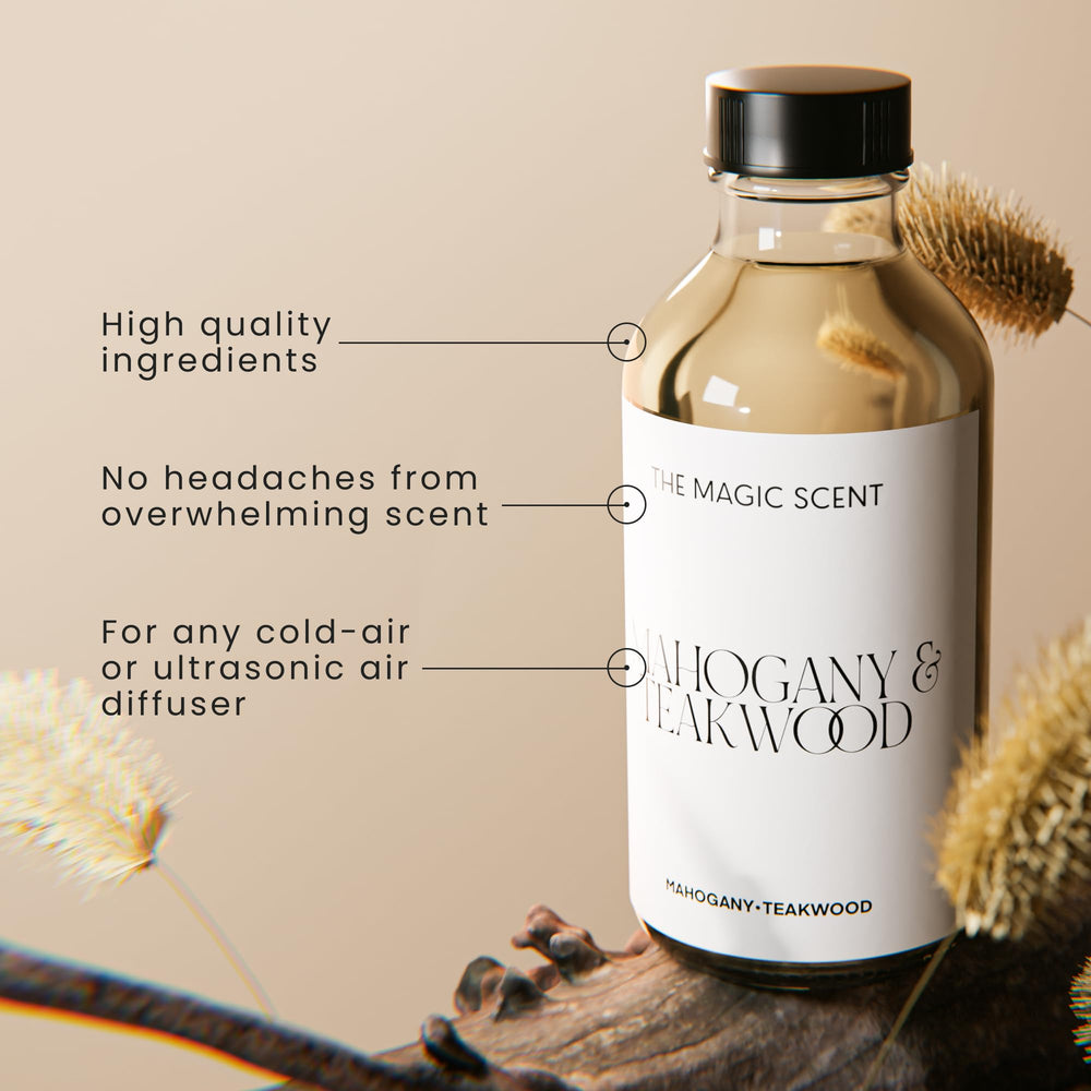 The Magic Scent vetiver-musk highlight adds depth for tranquil bedrooms.